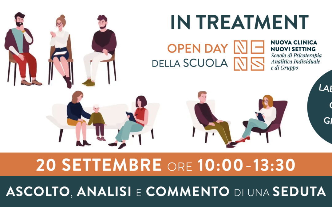IN TREATMENT | Ascolto, analisi e commento di una seduta – OPEN DAY 20 Settembre 2024