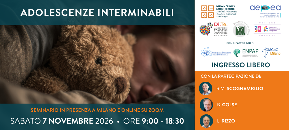 Adolescenze interminabili Seminario NCNS 7 nov 26