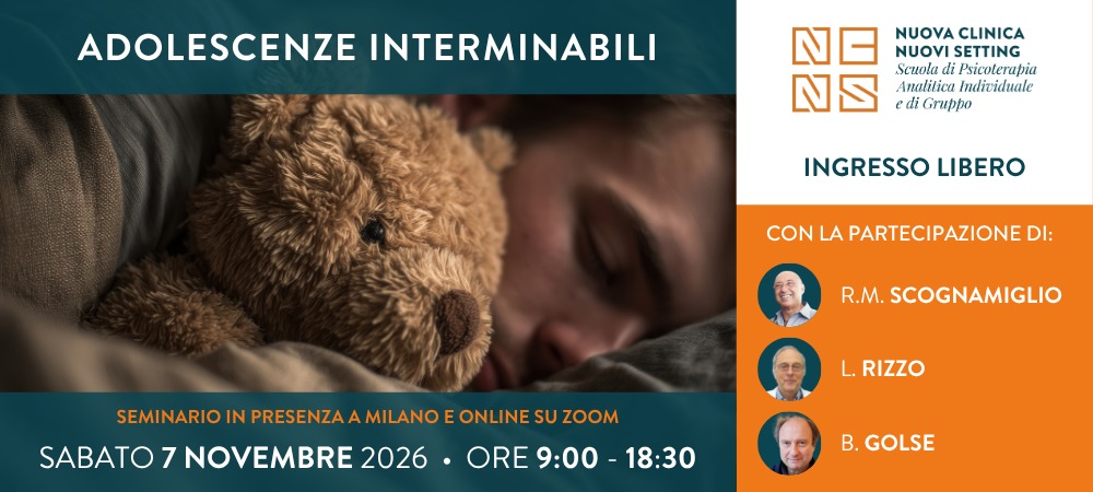 Adolescenze | Seminario NCNS | 7 novembre 2026